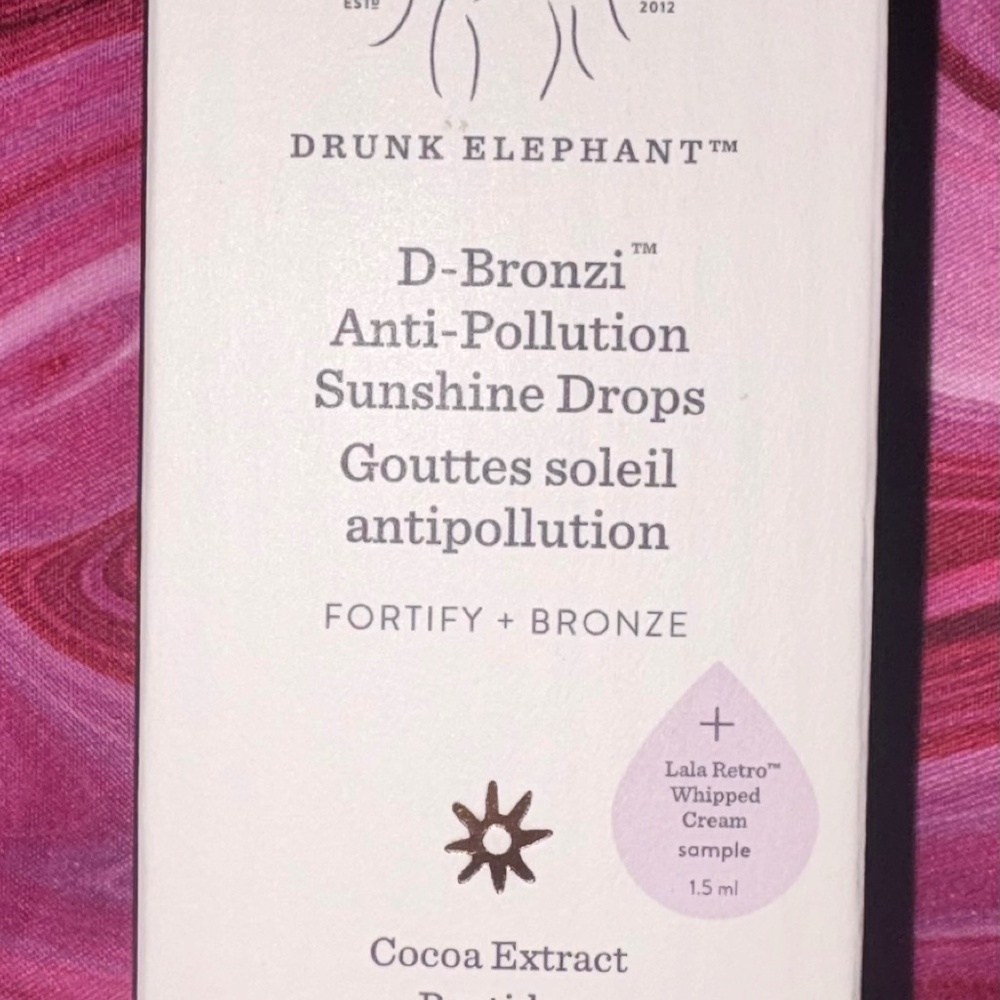 Drunk Elephant D-Bronzi Anti-Pollution Sunshine Drops  1 oz New AUTHENTIC
